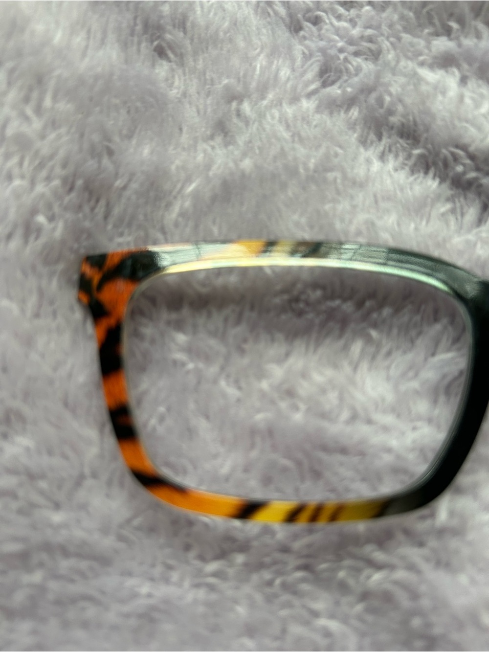 The Bengal Stripes Pair Eyeware Topper for the Larkin frame Black & Brown - Picture 3 of 6